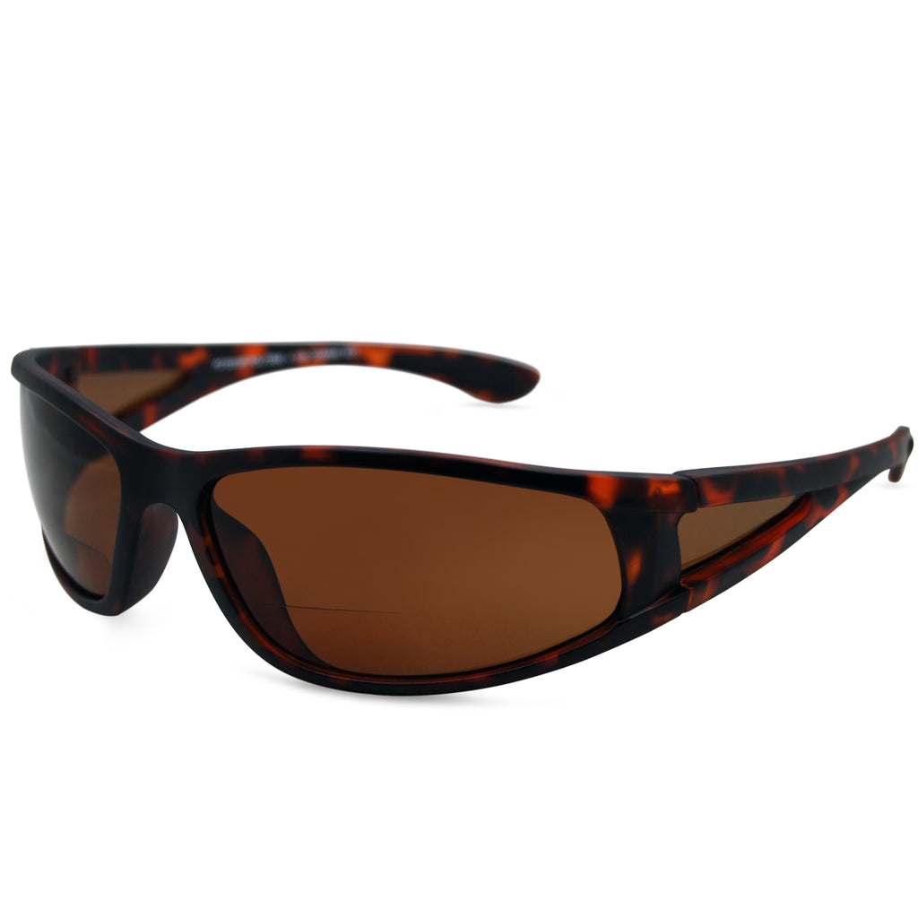 Premium Wrap Around Polarized Bifocal Sunglasses Style P18 - Sunglass Rage