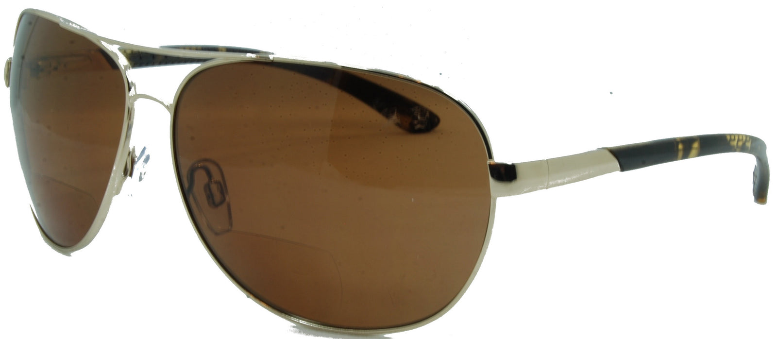 C Moore Polarized Aviator Nearly Invisible Line Bifocal Sunglasses In Style Eyes